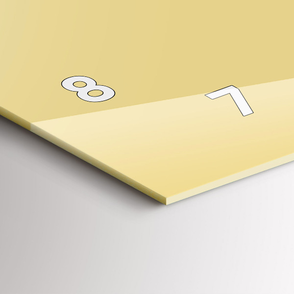 Horloge murale horizontale Couleur crème