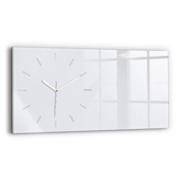 Horloge murale horizontale Couleur blanc foncé
