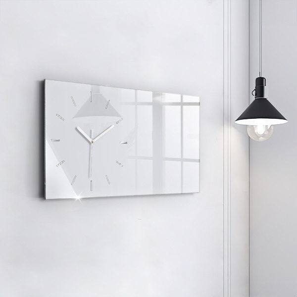 Horloge murale horizontale Couleur blanc foncé