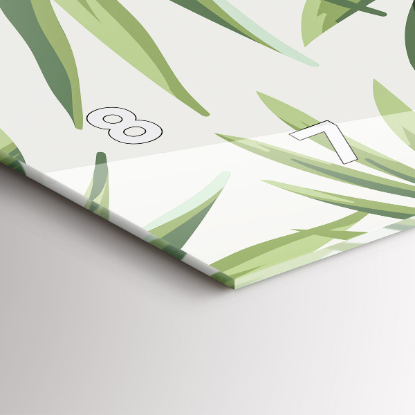 Horloge murale horizontale Motif tropical