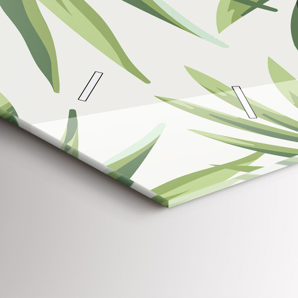 Horloge murale horizontale Motif tropical