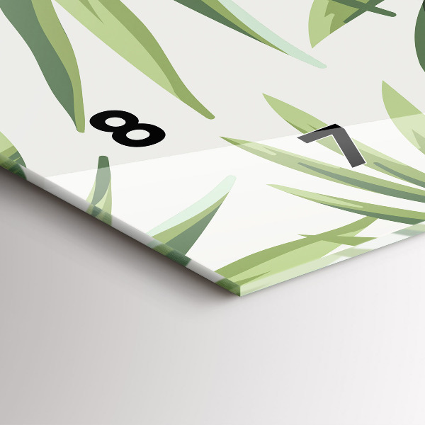 Horloge murale horizontale Motif tropical