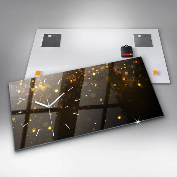 Horloge murale horizontale 'Poussière d''or'