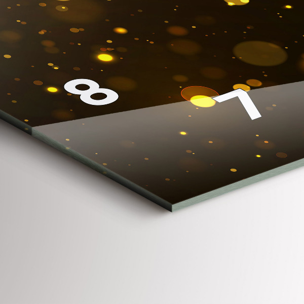 Horloge murale horizontale 'Poussière d''or'