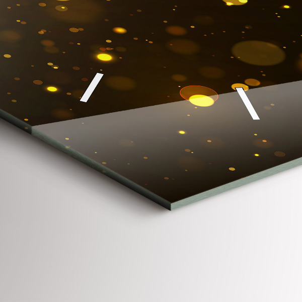 Horloge murale horizontale 'Poussière d''or'