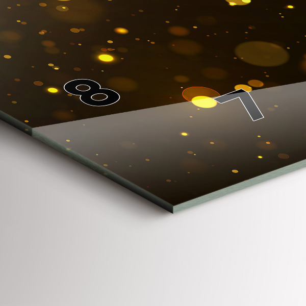 Horloge murale horizontale 'Poussière d''or'