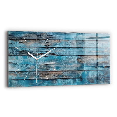 Horloge murale horizontale Tableaux bleus