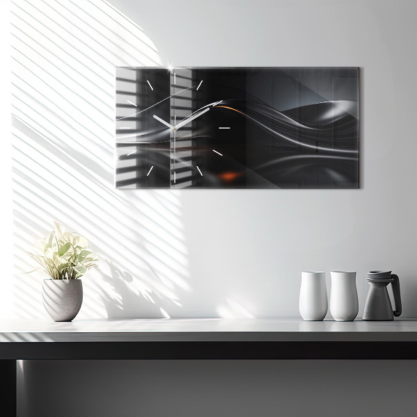 Horloge murale horizontale Abstraction