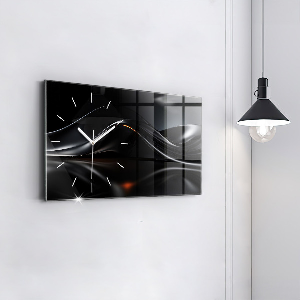 Horloge murale horizontale Abstraction