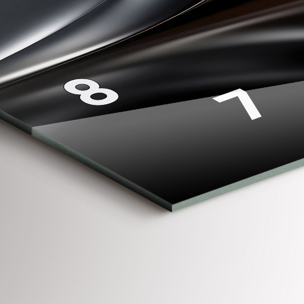 Horloge murale horizontale Abstraction