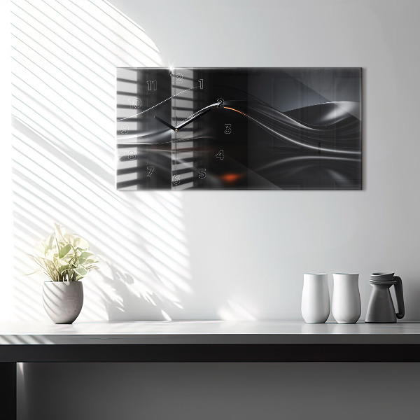 Horloge murale horizontale Abstraction