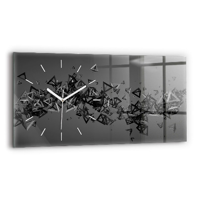 Horloge murale horizontale Abstraction
