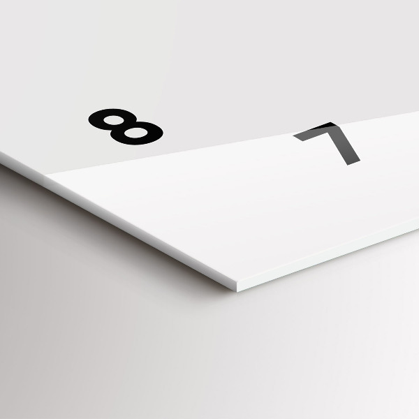 Horloge murale horizontale 'Les phases de la lune et l''œil'