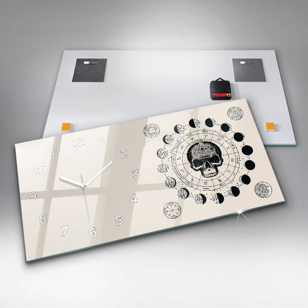 Horloge murale horizontale Phases de la lune