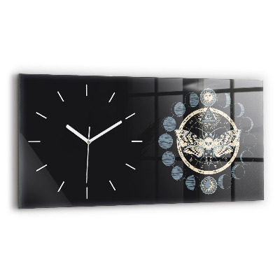Horloge murale horizontale Phases de la lune