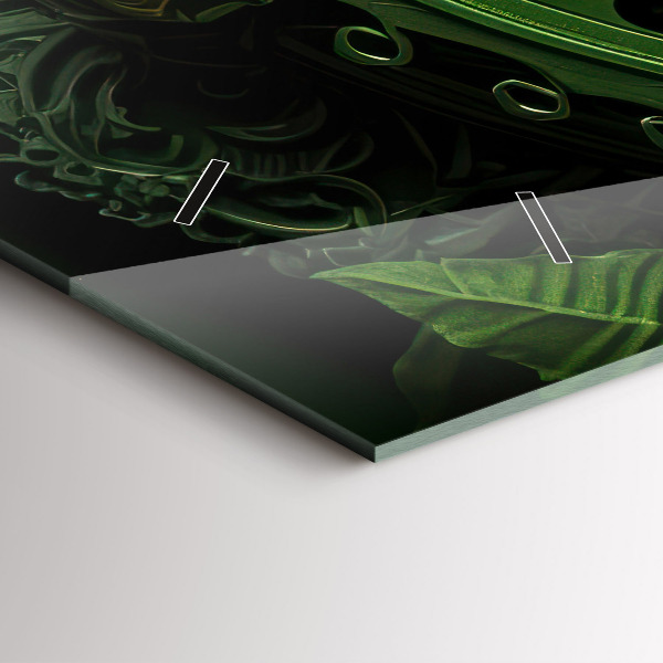 Horloge murale horizontale Mécanisme vert