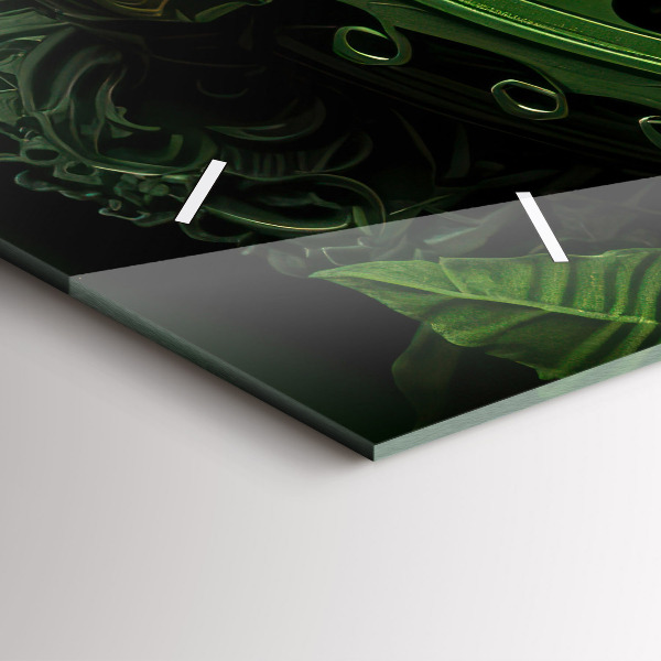 Horloge murale horizontale Mécanisme vert