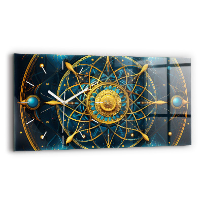 Horloge murale horizontale Horloge horoscope