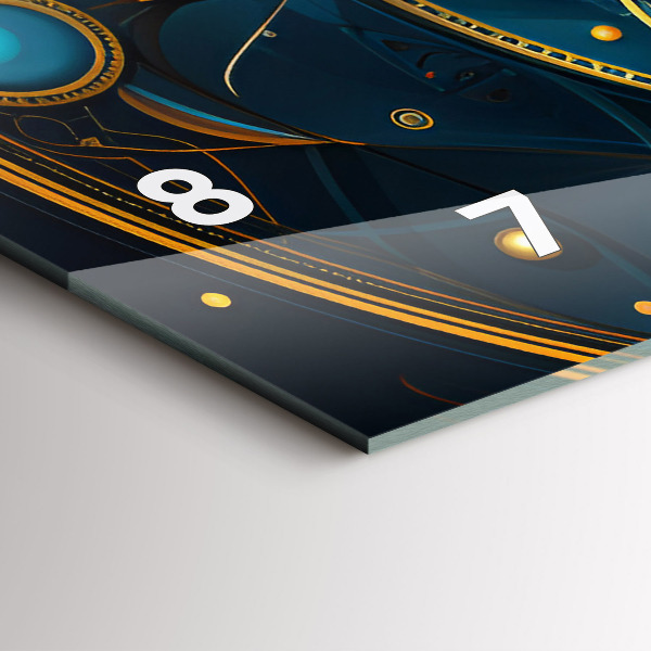 Horloge murale horizontale Horloge horoscope