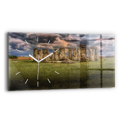 Horloge rectangulaire horizontale Nimbostratus de Stonehenge
