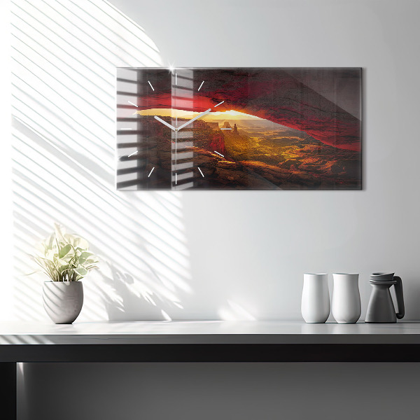 Horloge rectangulaire horizontale Grand Canyon Arizona