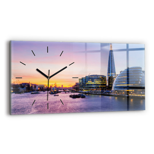 Horloge rectangulaire horizontale Vue de Londres