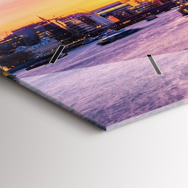 Horloge rectangulaire horizontale Vue de Londres