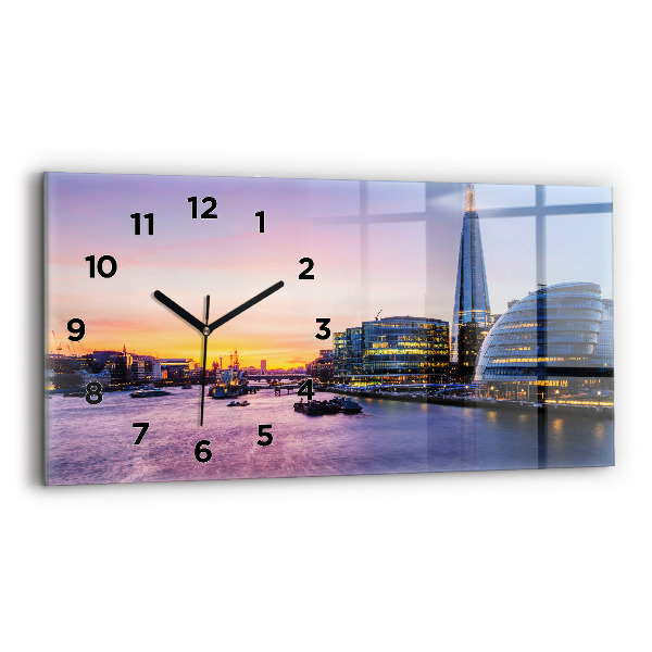 Horloge rectangulaire horizontale Vue de Londres