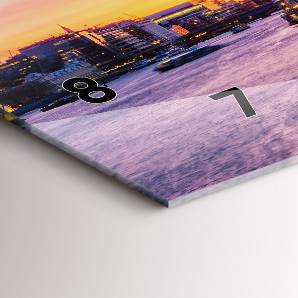 Horloge rectangulaire horizontale Vue de Londres