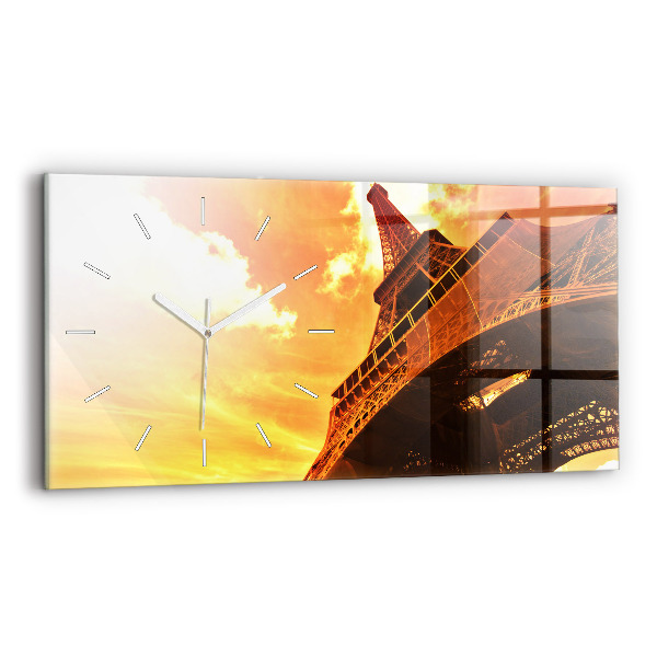 Horloge rectangulaire horizontale La Tour Eiffel à Paris