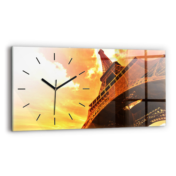 Horloge rectangulaire horizontale La Tour Eiffel à Paris