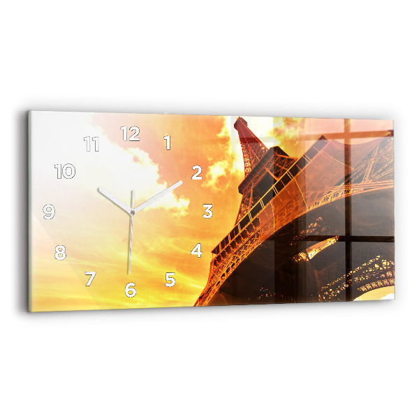 Horloge rectangulaire horizontale La Tour Eiffel à Paris