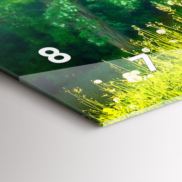 Horloge rectangulaire horizontale Nature printanière