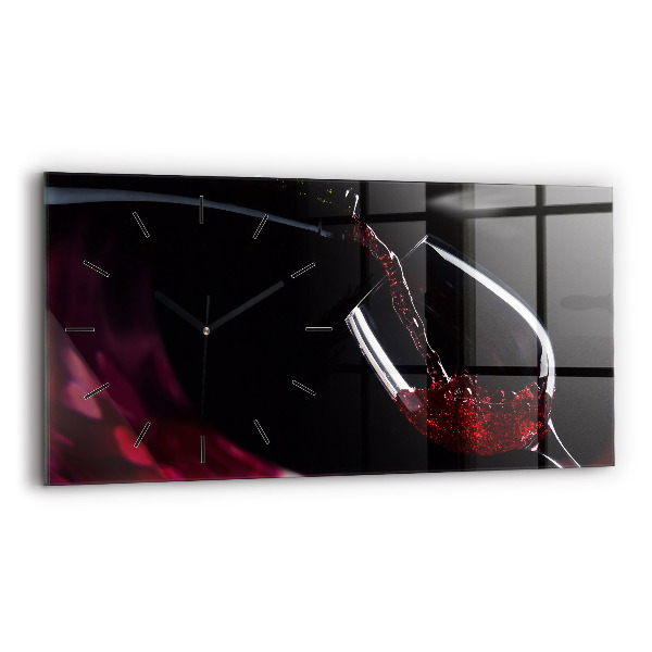 Horloge rectangulaire horizontale Vin