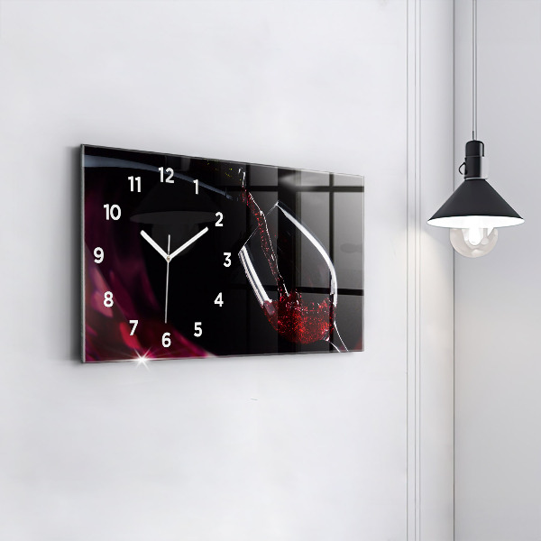 Horloge rectangulaire horizontale Vin