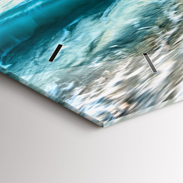 Horloge rectangulaire horizontale Plage, mer et sable