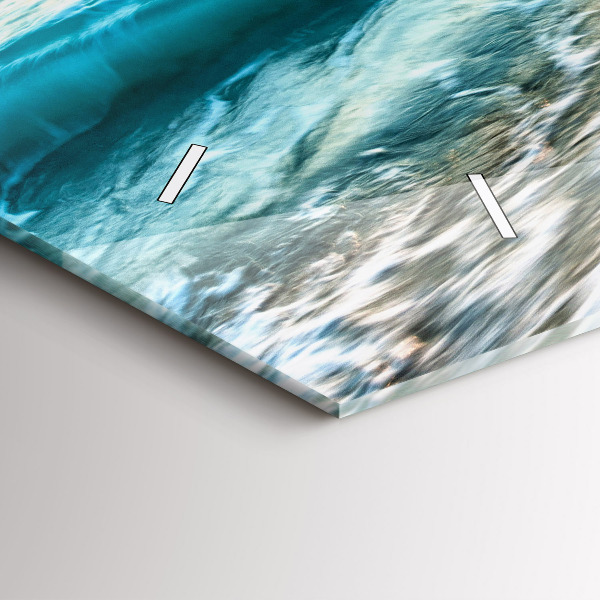 Horloge rectangulaire horizontale Plage, mer et sable