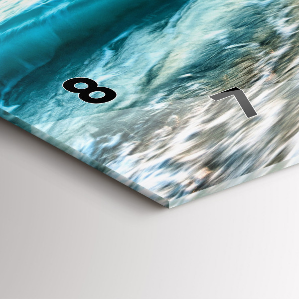 Horloge rectangulaire horizontale Plage, mer et sable