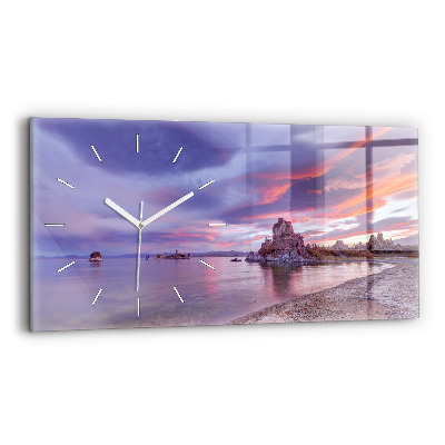 Horloge rectangulaire horizontale Lever de soleil en Californie