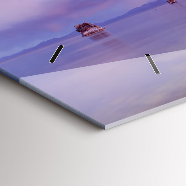 Horloge rectangulaire horizontale Lever de soleil en Californie