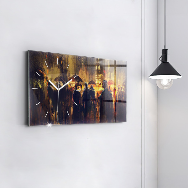 Horloge rectangulaire horizontale 'L''impressionnisme dans l''art Place du Marché'