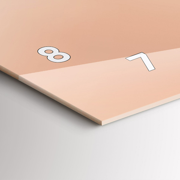 Horloge rectangulaire horizontale Illustration de flamant rose