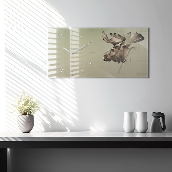 Horloge rectangulaire horizontale Orignal graphique