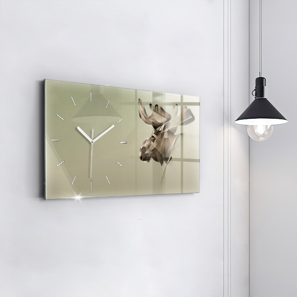 Horloge rectangulaire horizontale Orignal graphique