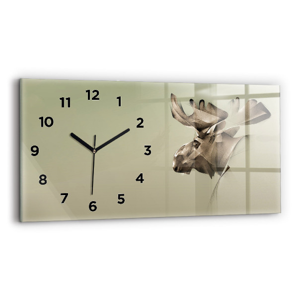 Horloge rectangulaire horizontale Orignal graphique