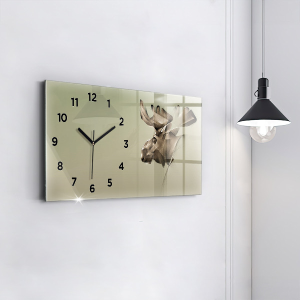 Horloge rectangulaire horizontale Orignal graphique