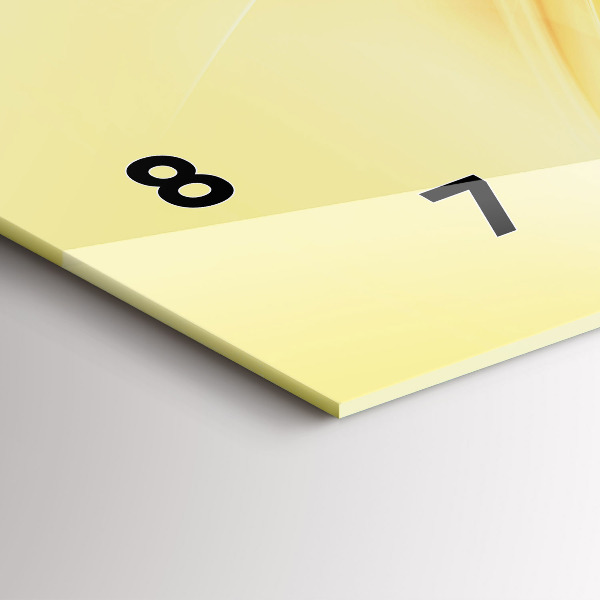 Horloge rectangulaire horizontale 'Ondes d''abstraction'