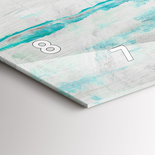 Horloge rectangulaire horizontale 'Texture d''huile abstraite'