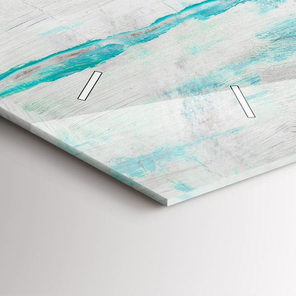 Horloge rectangulaire horizontale 'Texture d''huile abstraite'