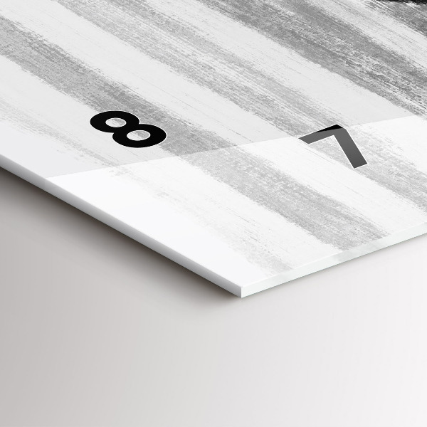 Horloge rectangulaire horizontale Femme en noir et blanc